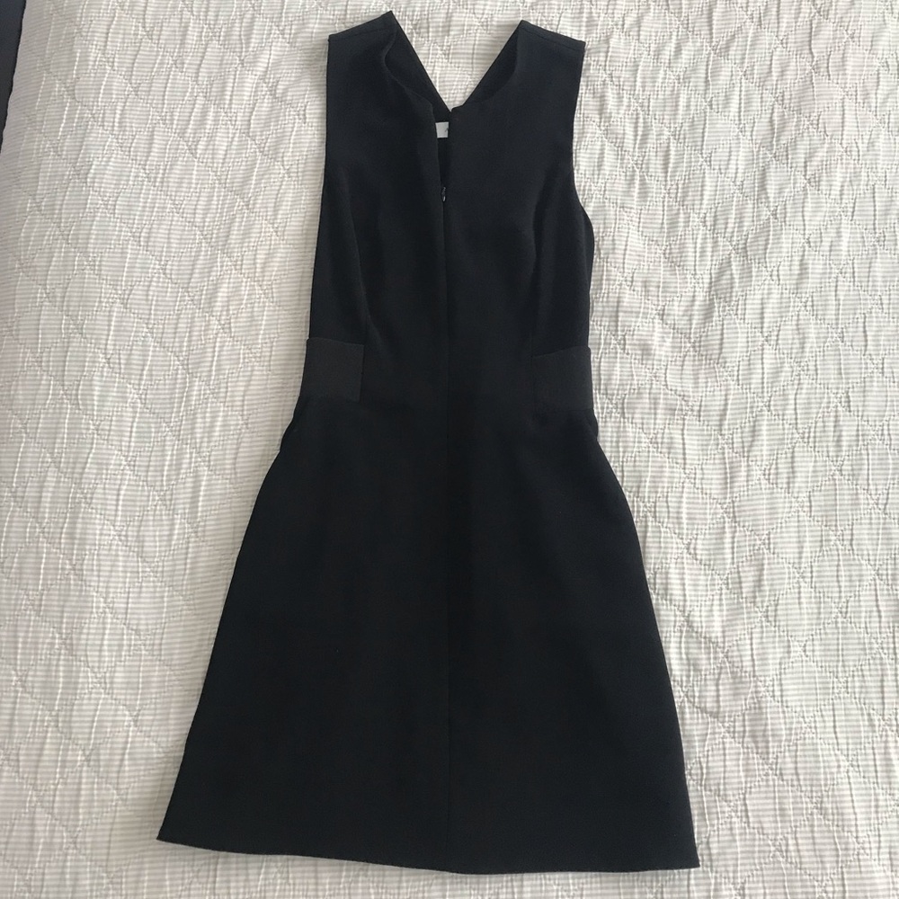 ALC sleeveless zip front cross back dress